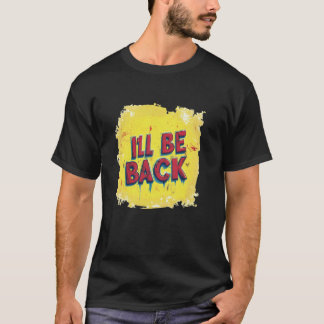 Awesome Yellow I'll be back Costume for Boys and G T-Shirt