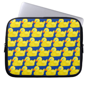 Awesome Yellow Rubber Ducky Wallpaper Design Laptop Sleeve