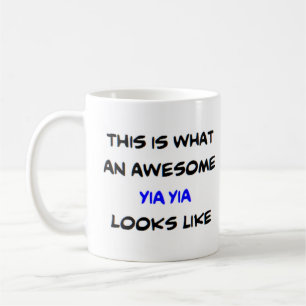 awesome yia yia coffee mug