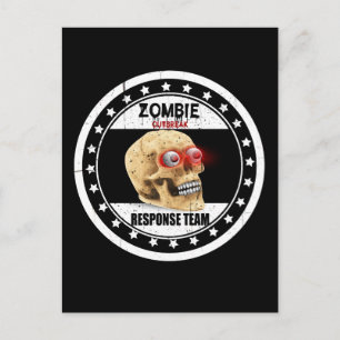 Awesome Zombie Outbreak Response Team Postcard