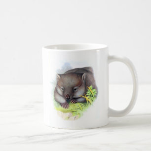 Awesomely cute Australian animal wombat vintage Coffee Mug