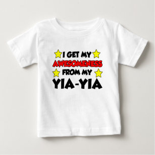 Awesomeness From My Yia-Yia Baby T-Shirt