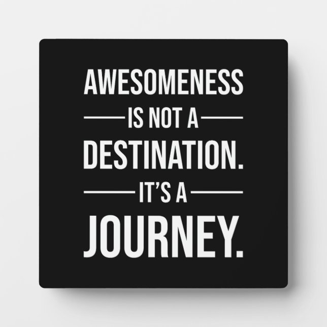 Awesomeness - Funny Gym, Hustle, Success Plaque (Front)