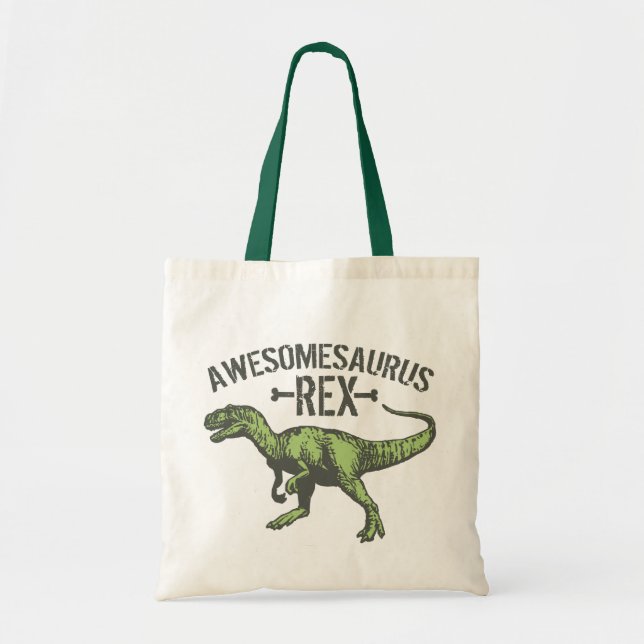 Awesomesaurus Rex Tote Bag (Front)