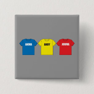 Awesometown 15 Cm Square Badge