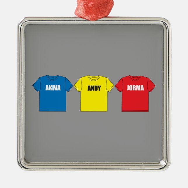 Awesometown Metal Tree Decoration (Front)