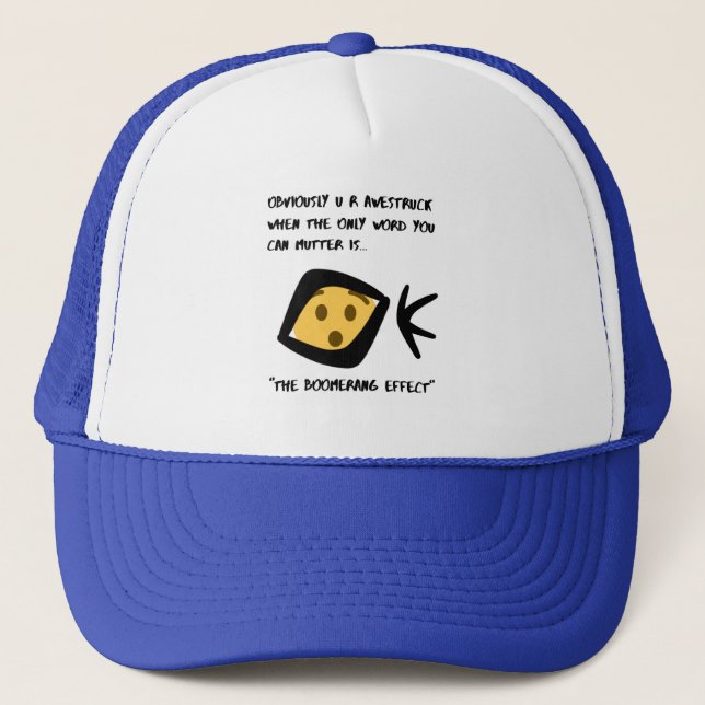 Awestruck -OK Boomer Humor Trucker Hat (Front)