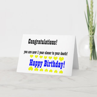 Awful funny Happy Birthday card