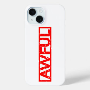 Awful Stamp iPhone 15 Case