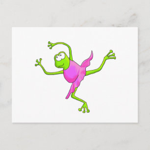 Awkward Ballet Frog Postcard