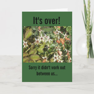 Awkward Break Up Card