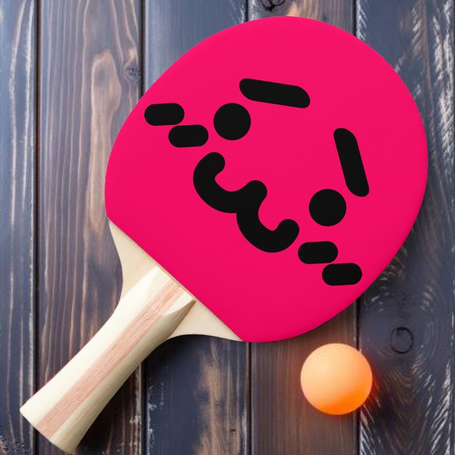 Awkward Cute Face Pink Ping Pong Paddle (Creator Uploaded)