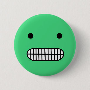 Awkward Face 6 Cm Round Badge