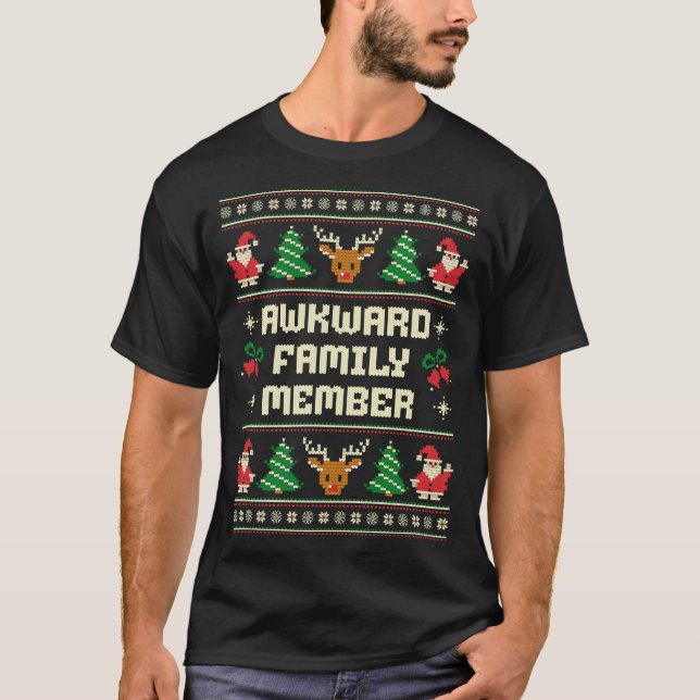 Awkward Family Member Ugly Christmas Sweater (Front)