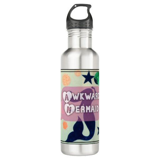 Image of awkward mermaid 710 Ml Water Bottle