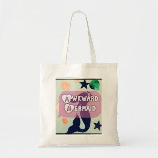 Image of awkward mermaid Tote Bag