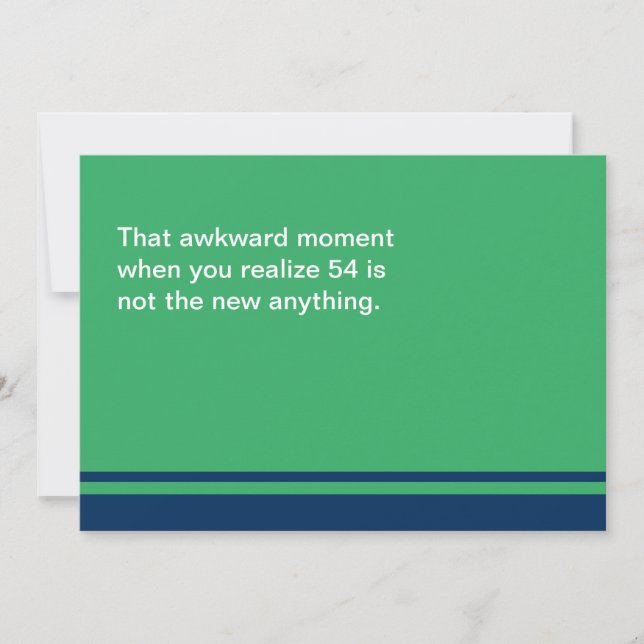 Awkward Moment Birthday Card - Any Year 50s (Front)