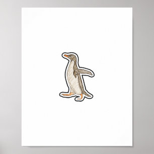 Awkward Penguin Poster