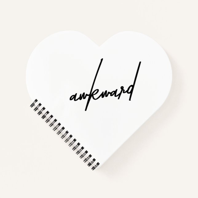 Awkward Sarcastic Funny Quote Notebook (Front)