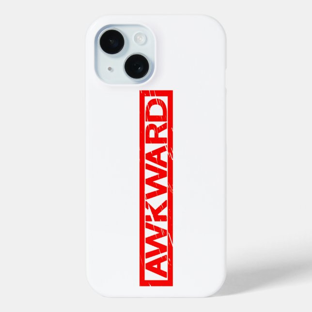 Awkward Stamp Case-Mate iPhone Case (Back)
