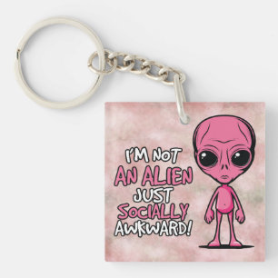 Awkward Visitor Key Ring