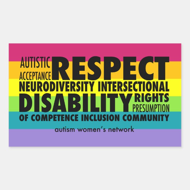 AWN Rainbow Pride Sticker (Front)