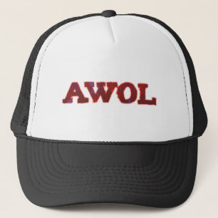 AWOL absent without leave Trucker Hat