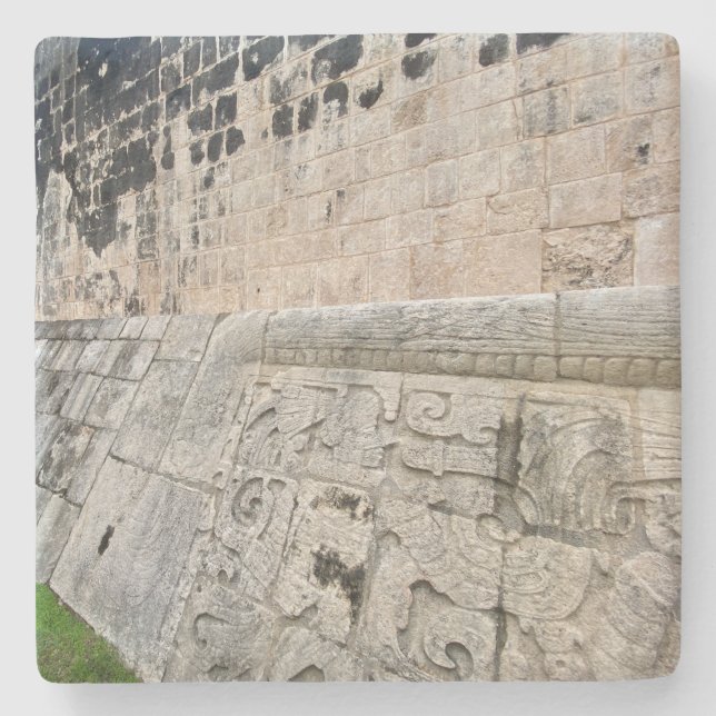 aWorld2Celebrate: Chichén Itzá Great Ball Court  Stone Coaster (Front)