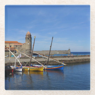 aWorld2Celebrate: Collioure Glass Coaster