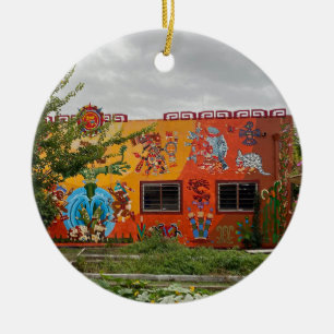 aWorld2Celebrate: Decoto Calpulli Garden Ceramic Tree Decoration
