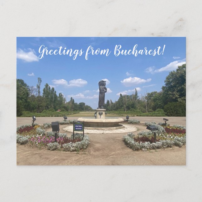 aWorld2Celebrate: Greetings from Bucharest! Postcard (Front)