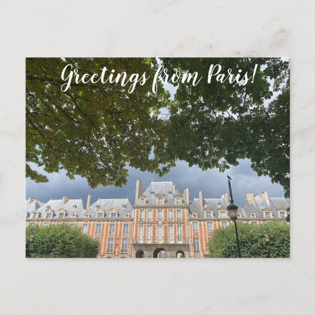 aWorld2Celebrate: Greetings from Paris! Postcard (Front)