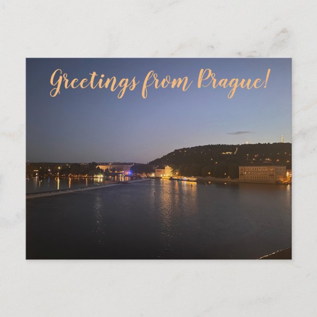 aWorld2Celebrate: Greetings from Prague! Postcard (Front)