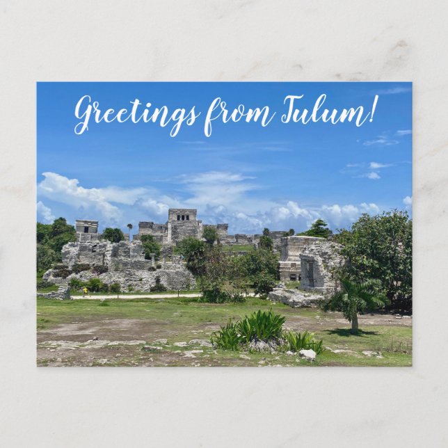 aWorld2Celebrate: Greetings from Tulum! Postcard (Front)