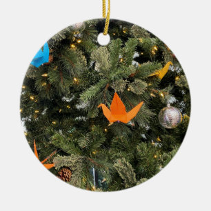 aWorld2Celebrate: Peaceful Holidays! Ceramic Tree Decoration