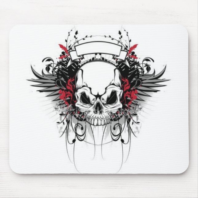 Awsome Skull Mouse Mat (Front)