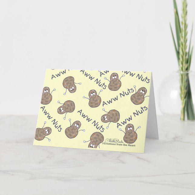 Aww Nuts Collage Card (Front)