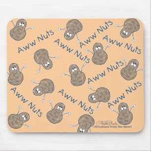 Aww Nuts Collage Mouse Mat