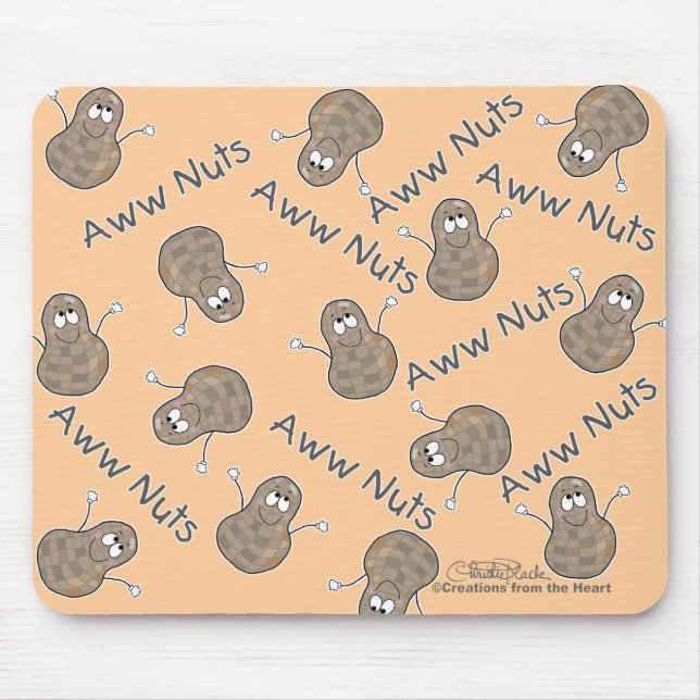 Aww Nuts Collage Mouse Mat (Front)