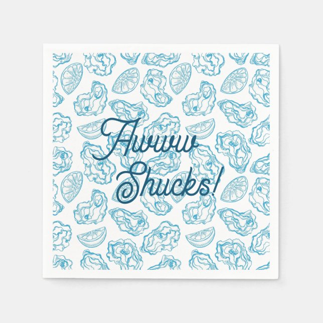 Aww Shucks Cocktail Napkin (Front)