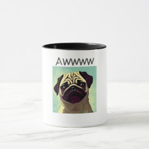 Awww cutest and precious pug cute fun eyes mugshot mug
