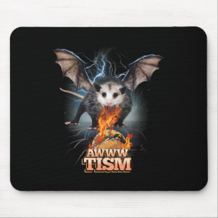 Awww Tism Funny Opossum T Spit Fire Opossum Meme A Mouse Mat