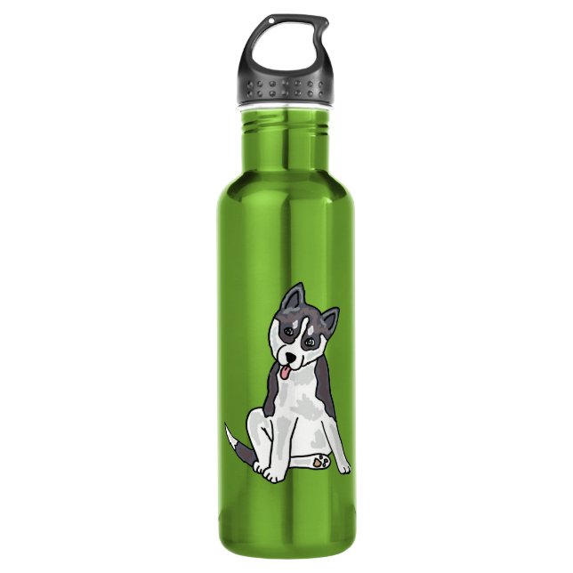 AX- Awesome Siberian Husky 710 Ml Water Bottle (Front)