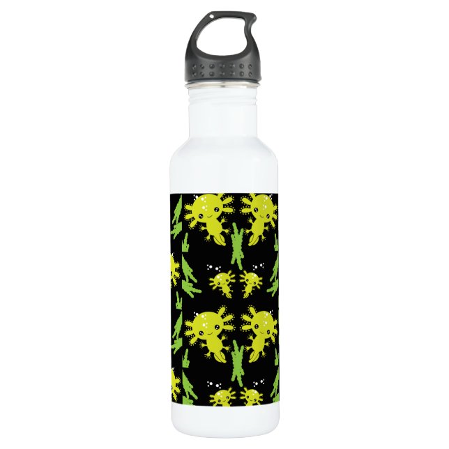 Axaotl Salamander Kids Gift 710 Ml Water Bottle (Front)