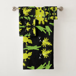 Axaotl Salamander Kids Gift Bath Towel Set