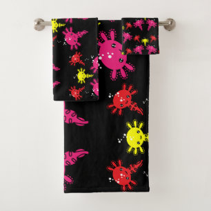 Axaotl Salamander Kids Gift Bath Towel Set