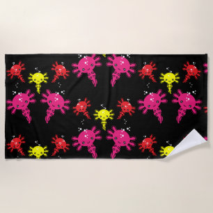 Axaotl Salamander Kids Gift Beach Towel