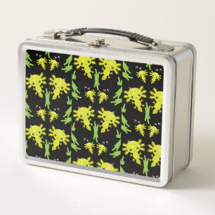 Axaotl Salamander Kids Gift Metal Lunch Box