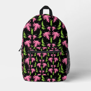 Axaotl Salamander Kids Gift Printed Backpack