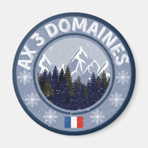 Axe 3 Domaines Station de ski Magnet